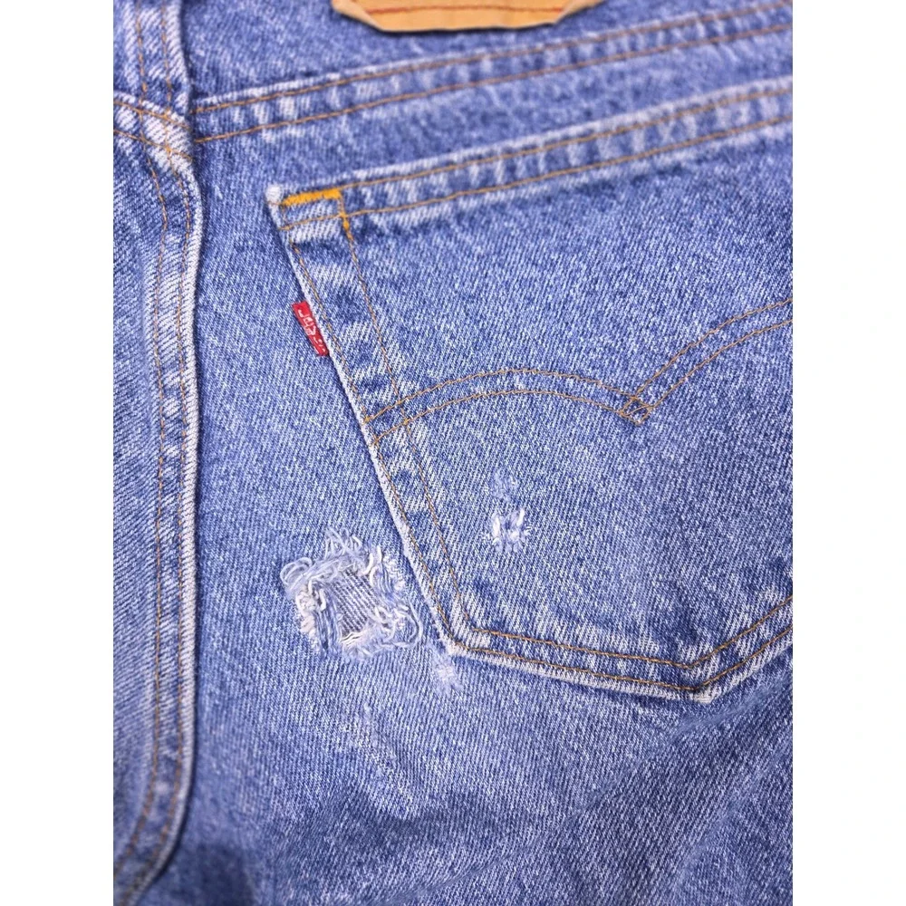 Vintage Levi's 505 Regular Fit Jeans Mens W32 L36 Blue Made in USA 90s Denim - Picture 13 of 13